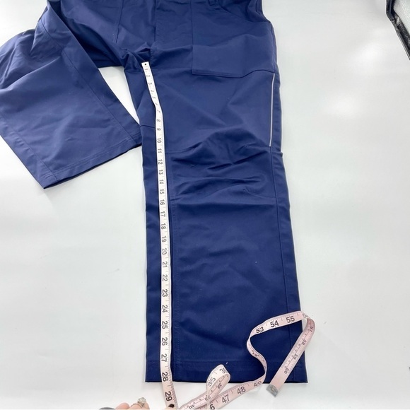 Oobe Work Casual Dress Pants Blue Straight Leg Uniform Unisex Pant 40/28 - Picture 4 of 13